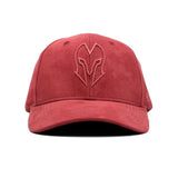 HEAD GEAR BARN RED SUPER SUEDE CURVED VISOR CAP