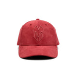 HEAD GEAR BARN RED SUPER SUEDE CURVED VISOR CAP