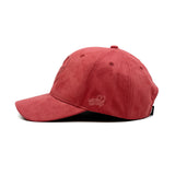 HEAD GEAR BARN RED SUPER SUEDE CURVED VISOR CAP