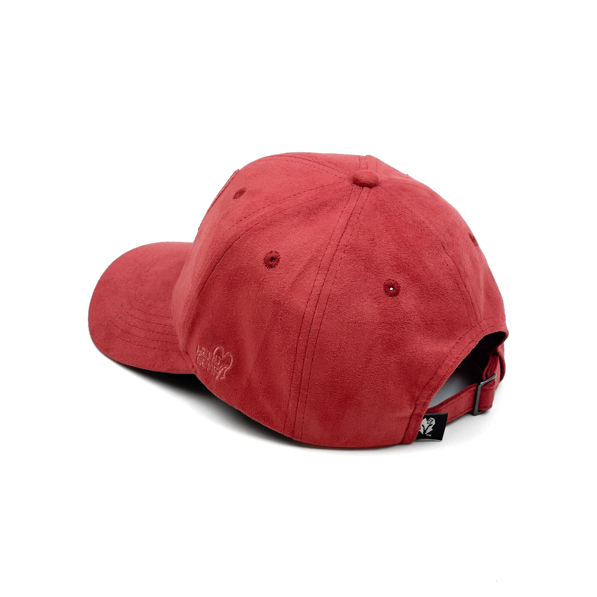 HEAD GEAR BARN RED SUPER SUEDE CURVED VISOR CAP