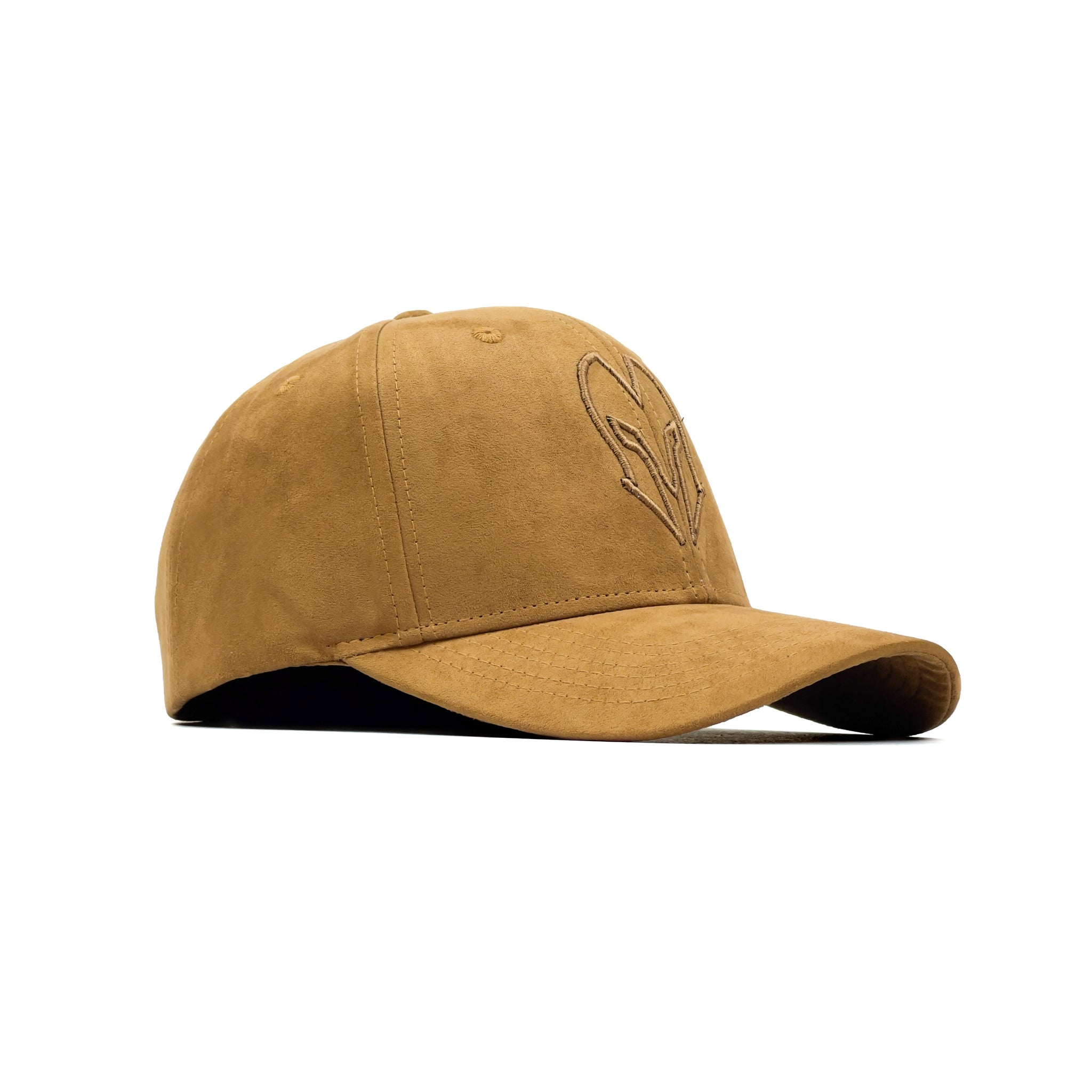 HEAD GEAR BROWN SUPER SUEDE CURVED VISOR CAP