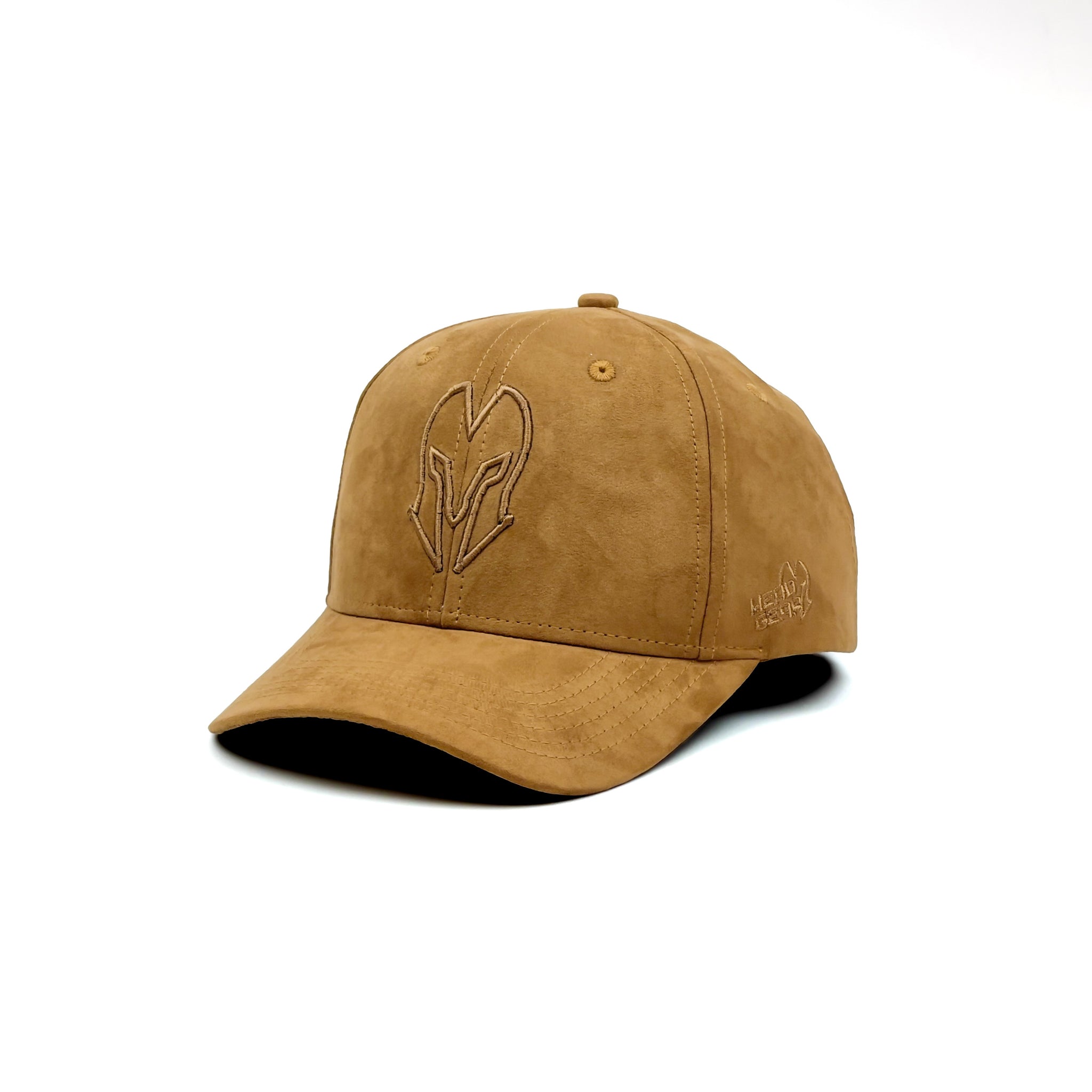 HEAD GEAR BROWN SUPER SUEDE CURVED VISOR CAP