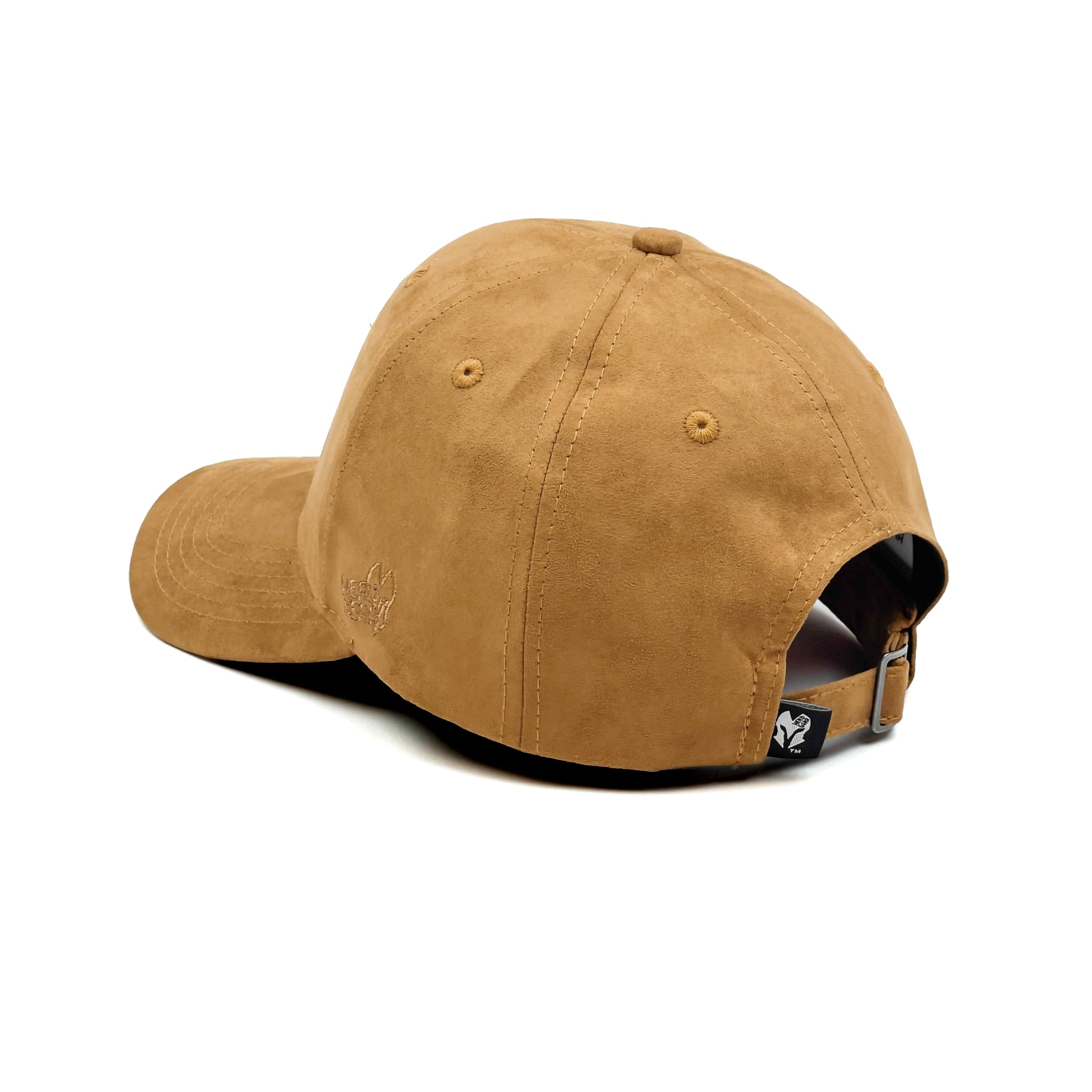 HEAD GEAR BROWN SUPER SUEDE CURVED VISOR CAP