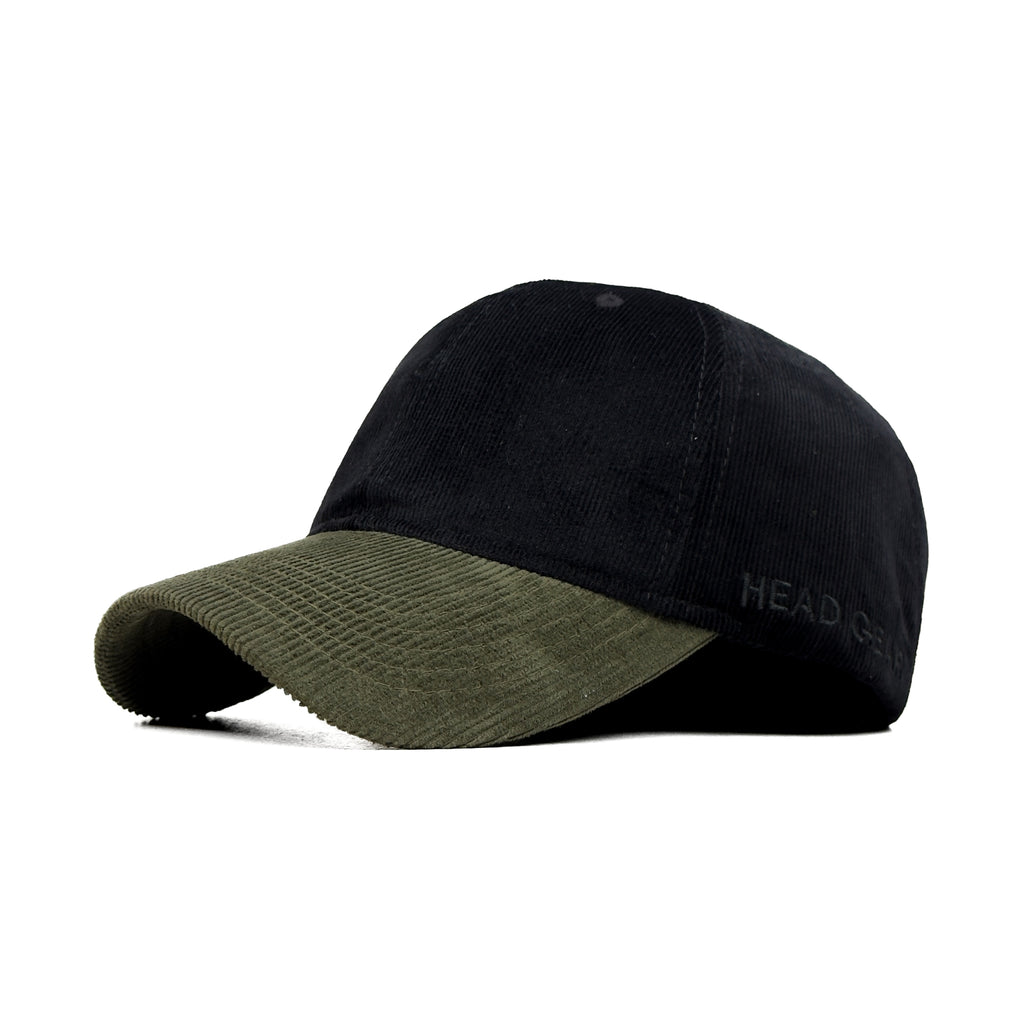 HEAD GEAR BLACK OLIVE DUAL TONE CORD CAP