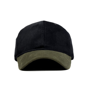 HEAD GEAR BLACK OLIVE DUAL TONE CORD CAP