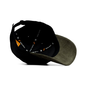 HEAD GEAR BLACK OLIVE DUAL TONE CORD CAP