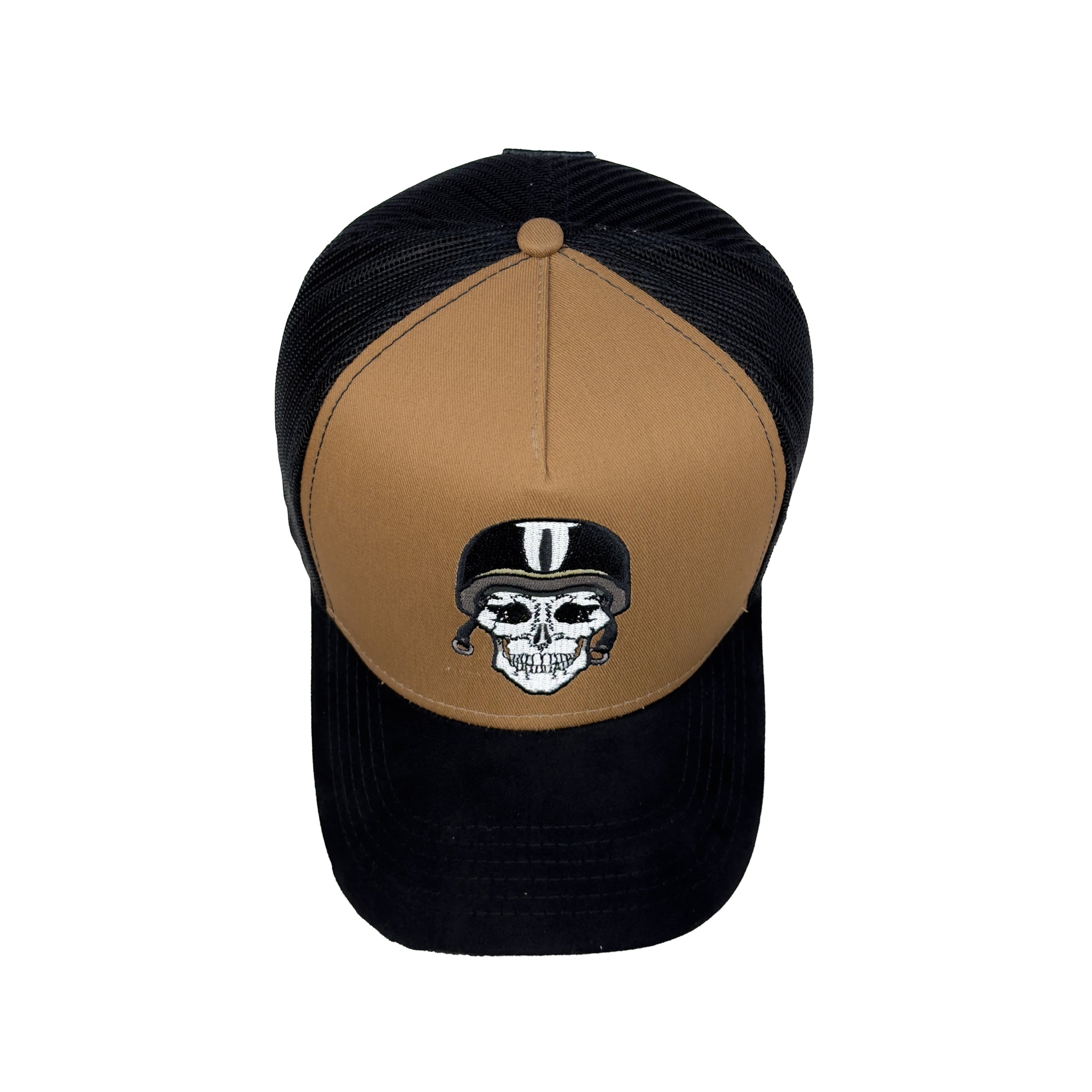 HEAD GEAR GHOST SKULL TRUCKER CAP