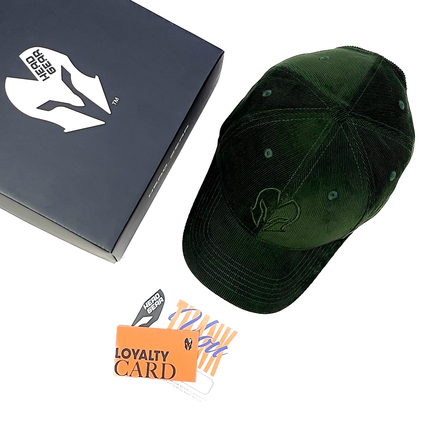 HEAD GEAR FOREST GREEN SUPER CORD CAP