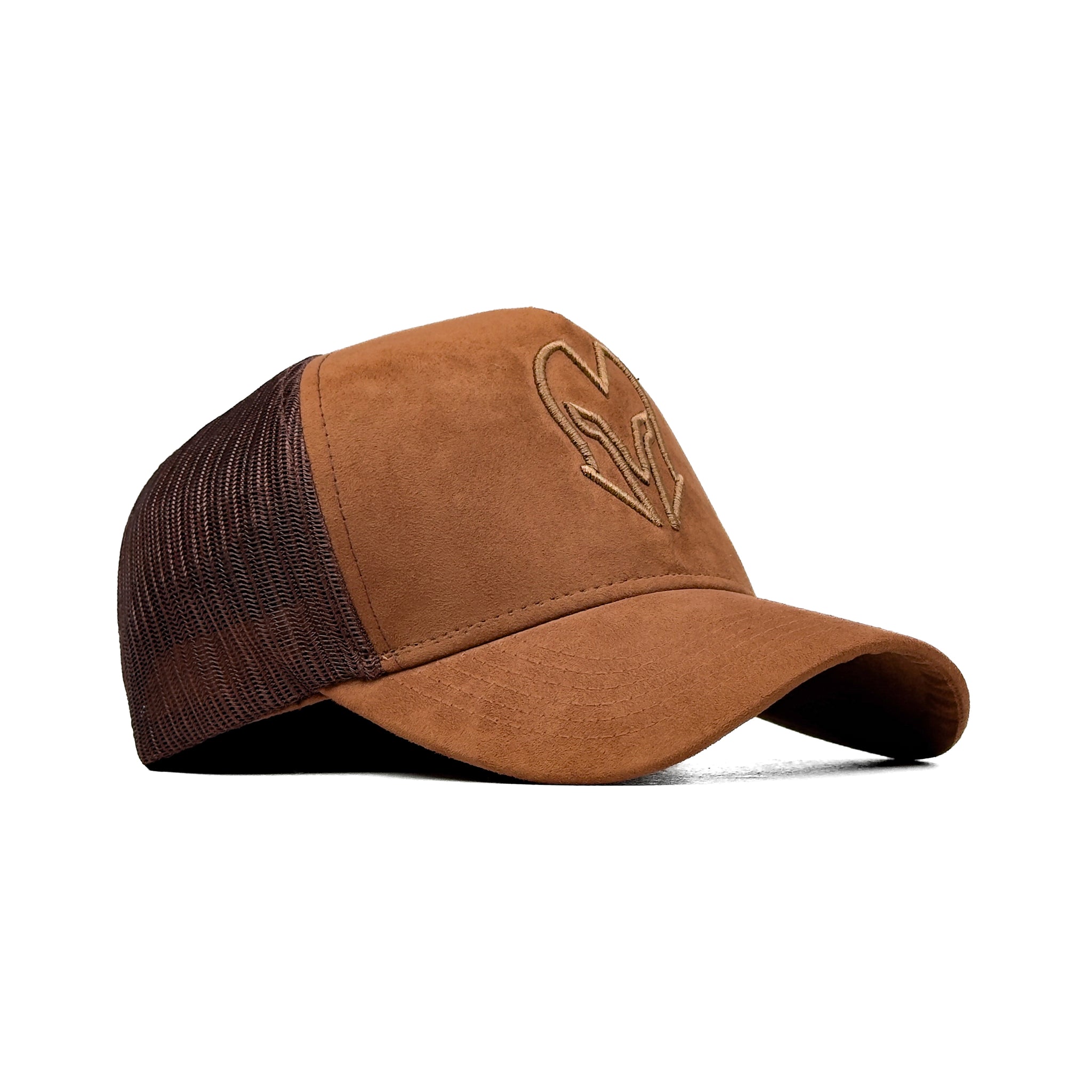 HEAD GEAR CHOCOLATE SUPER SUEDE TRUCKER CAP