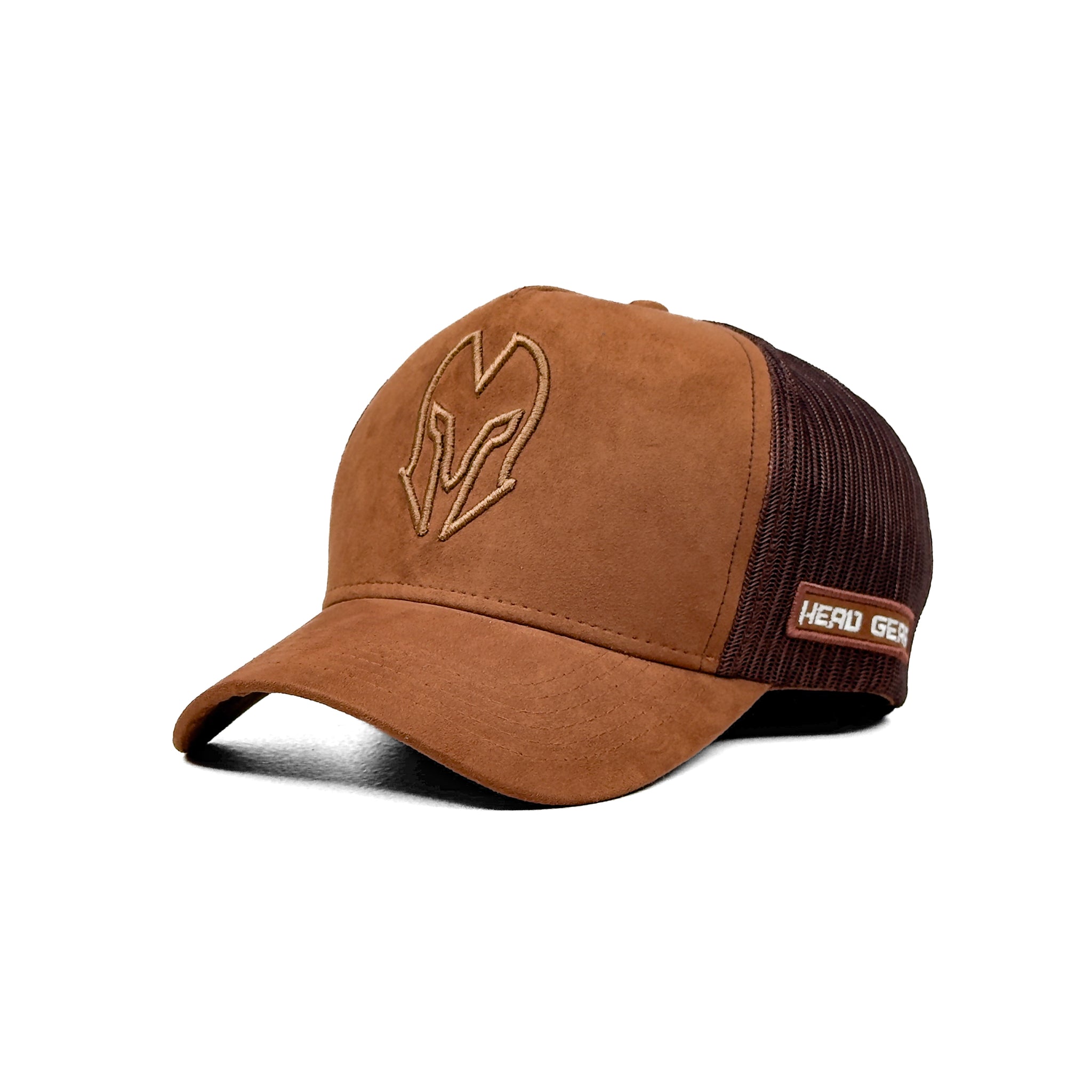 HEAD GEAR CHOCOLATE SUPER SUEDE TRUCKER CAP