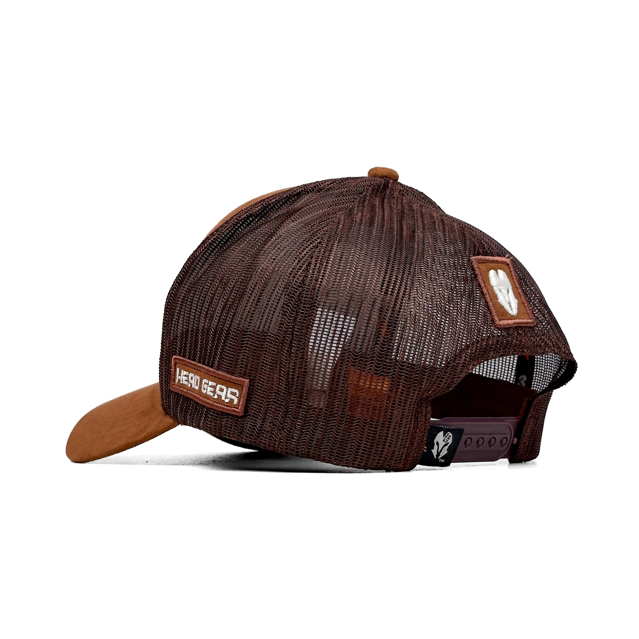 HEAD GEAR CHOCOLATE SUPER SUEDE TRUCKER CAP