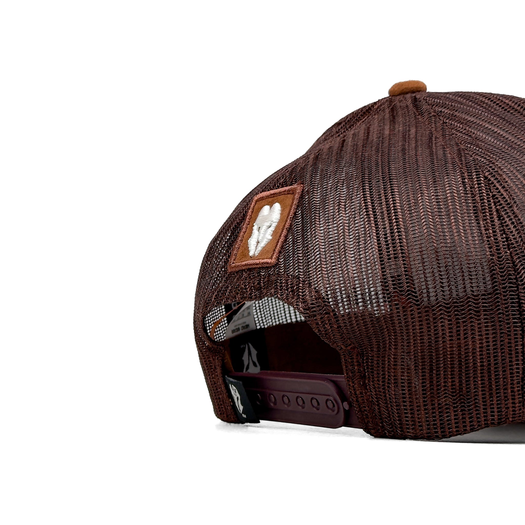 HEAD GEAR CHOCOLATE SUPER SUEDE TRUCKER CAP