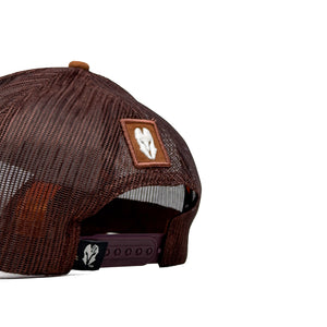 HEAD GEAR CHOCOLATE SUPER SUEDE TRUCKER CAP