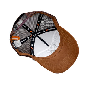 HEAD GEAR CHOCOLATE SUPER SUEDE TRUCKER CAP