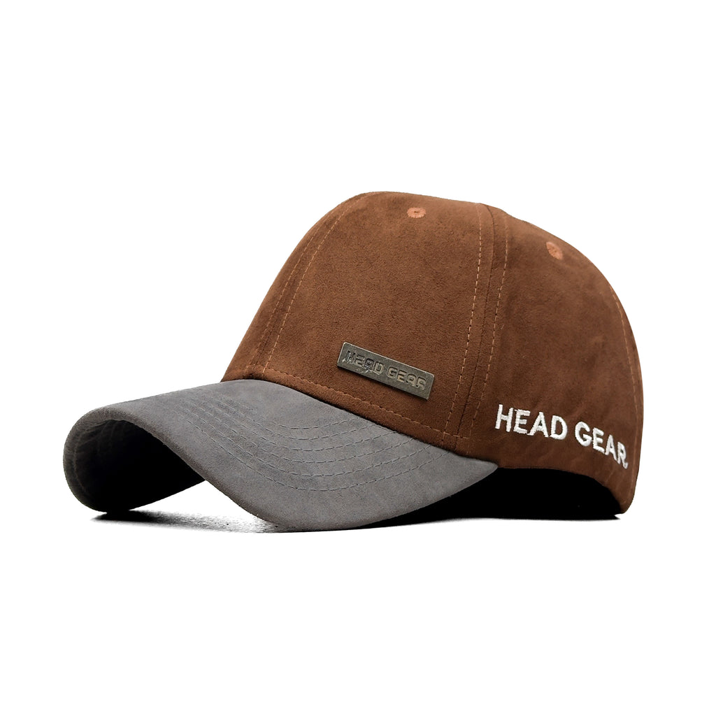 HEAD GEAR CHOCOLATE GREY DUAL TONE RUSTIC METAL CAP