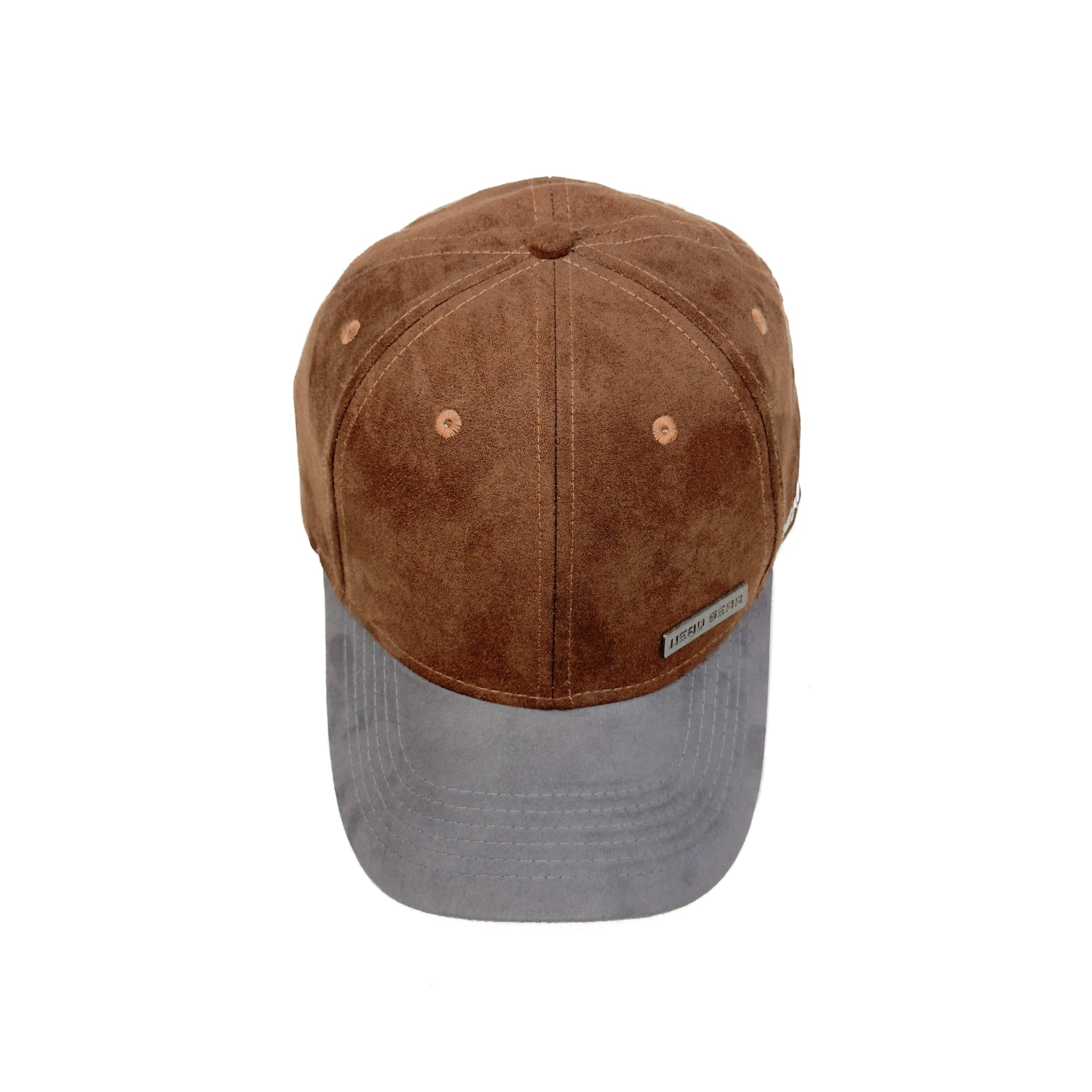 HEAD GEAR CHOCOLATE GREY DUAL TONE RUSTIC METAL CAP