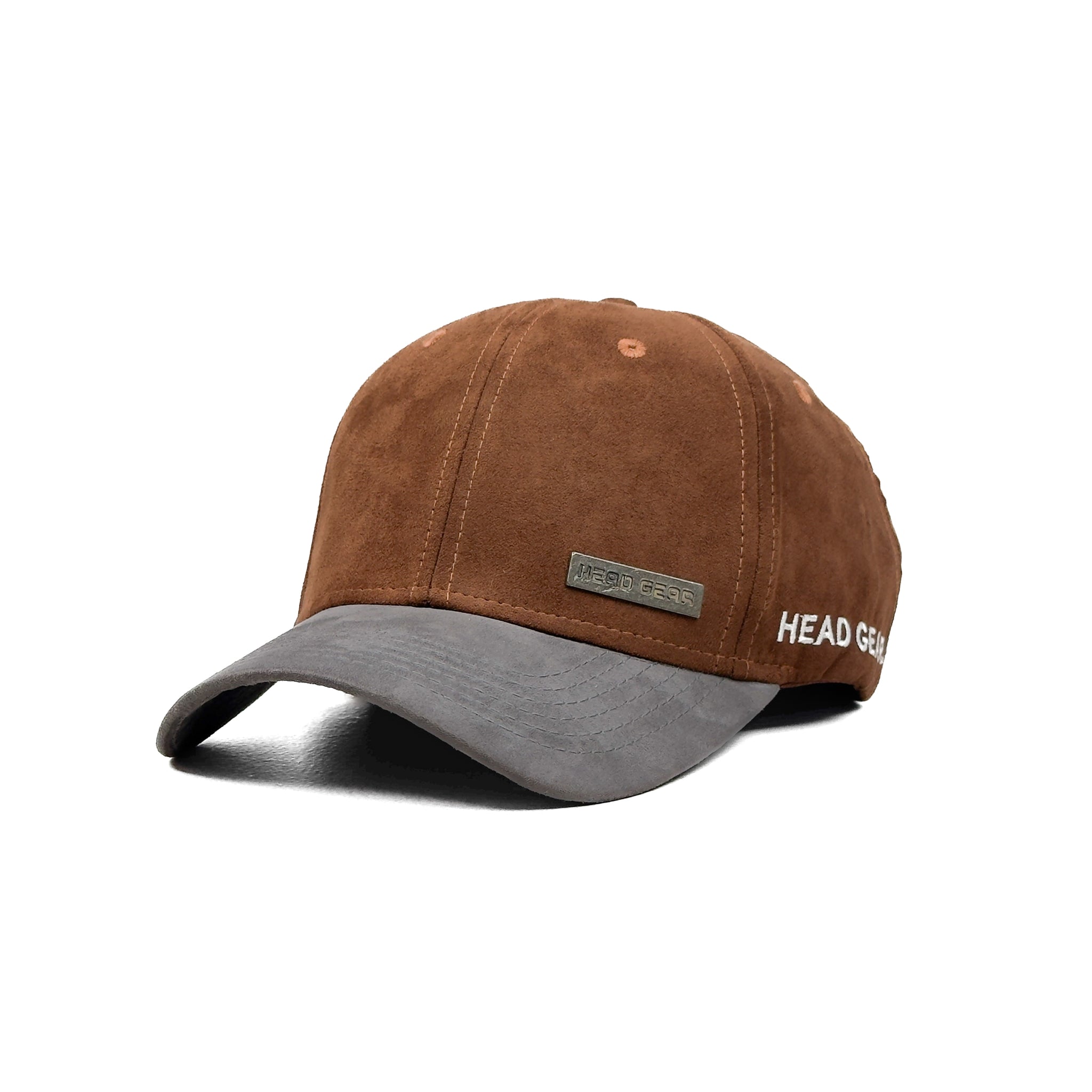 HEAD GEAR CHOCOLATE GREY DUAL TONE RUSTIC METAL CAP