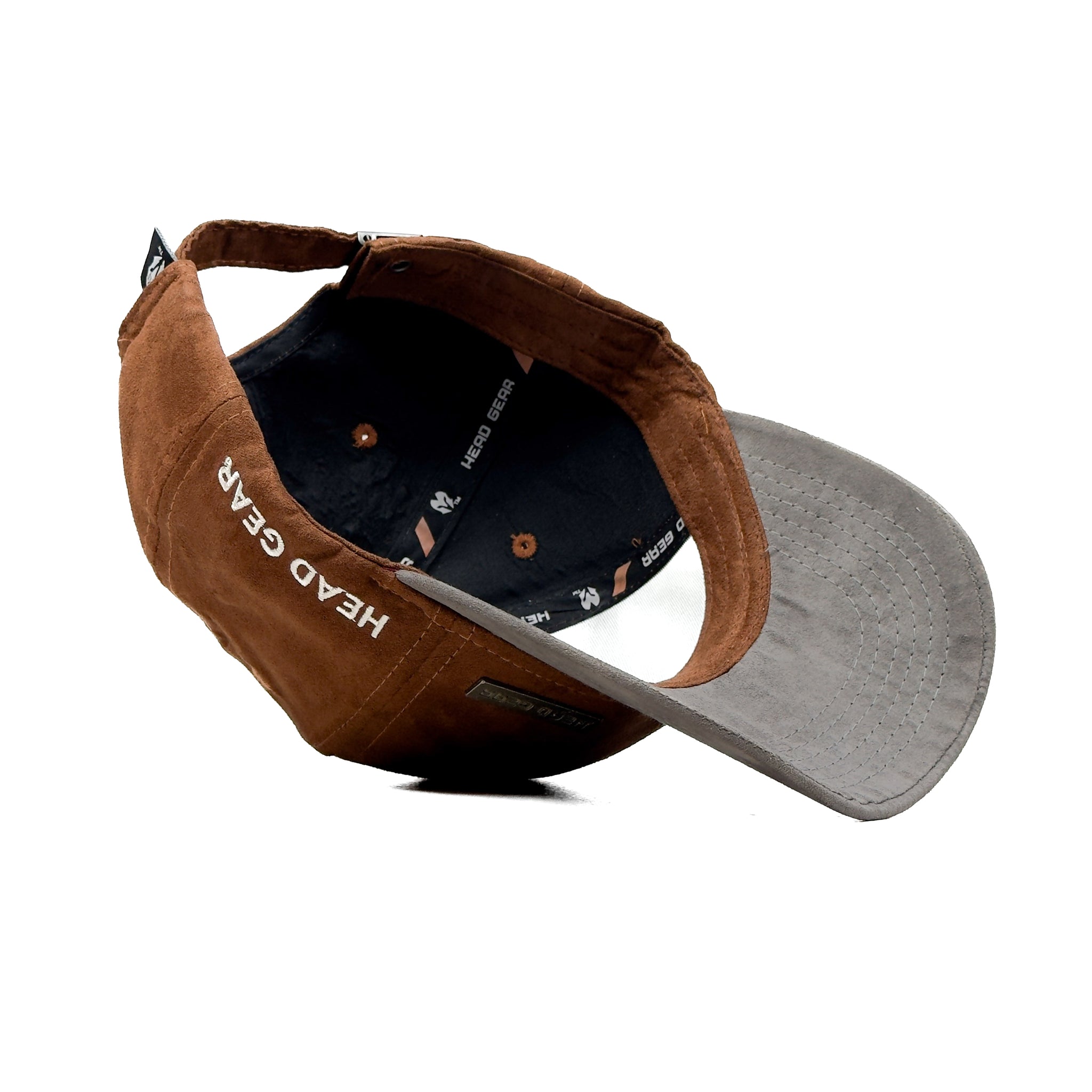 HEAD GEAR CHOCOLATE GREY DUAL TONE RUSTIC METAL CAP