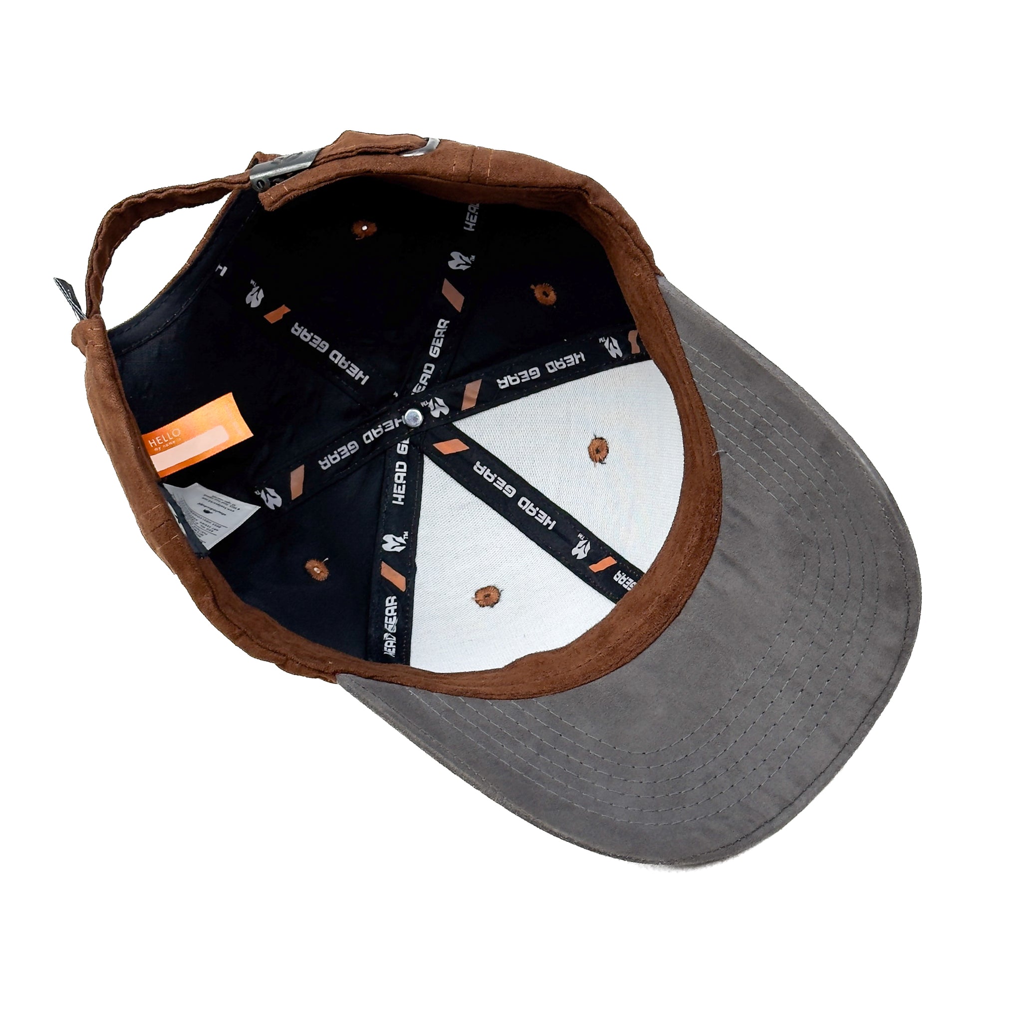 HEAD GEAR CHOCOLATE GREY DUAL TONE RUSTIC METAL CAP