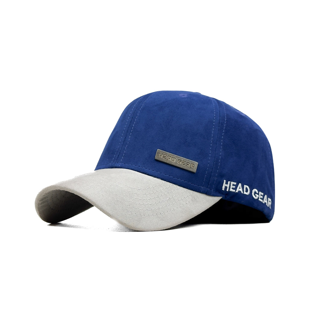 HEAD GEAR BLUE GREY DUAL TONE RUSTIC METAL CAP