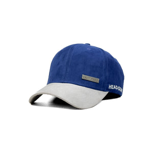 HEAD GEAR BLUE GREY DUAL TONE RUSTIC METAL CAP