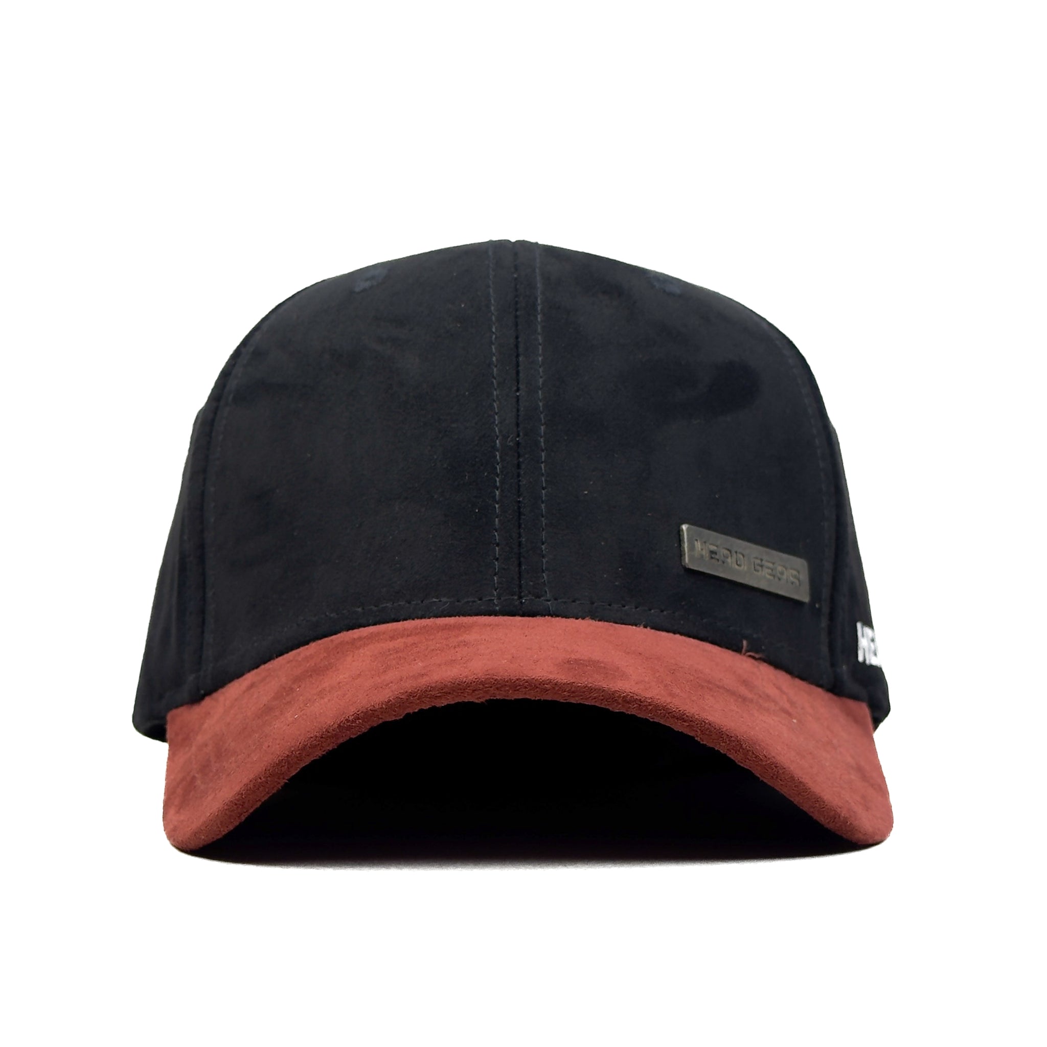 HEAD GEAR BLACK RED DUAL TONE RUSTIC METAL CAP