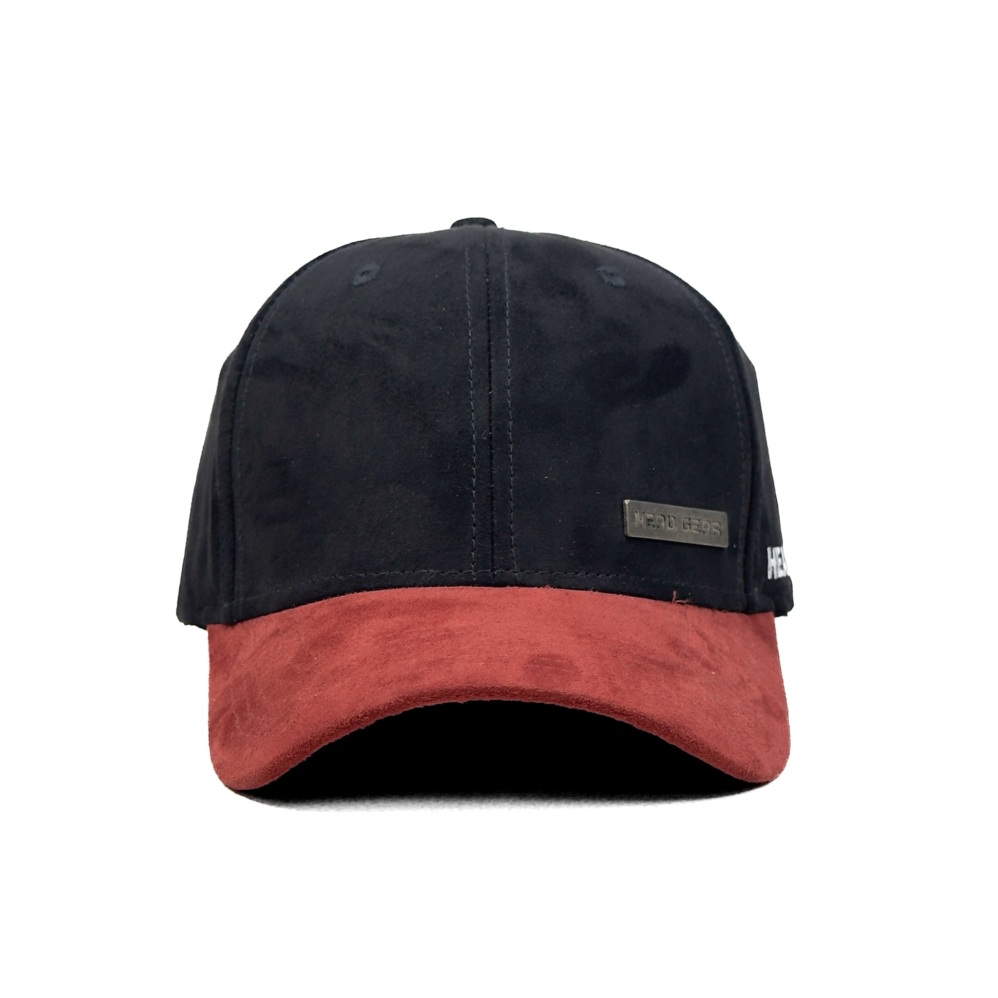 HEAD GEAR BLACK RED DUAL TONE RUSTIC METAL CAP