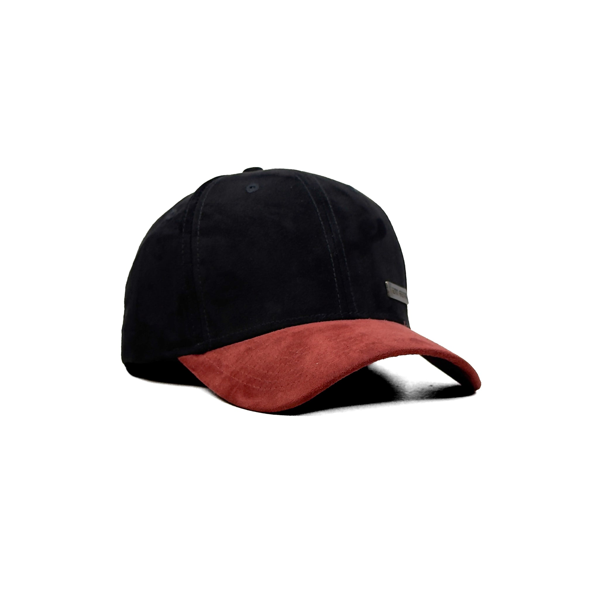 HEAD GEAR BLACK RED DUAL TONE RUSTIC METAL CAP