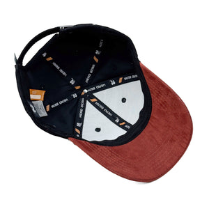 HEAD GEAR BLACK RED DUAL TONE RUSTIC METAL CAP