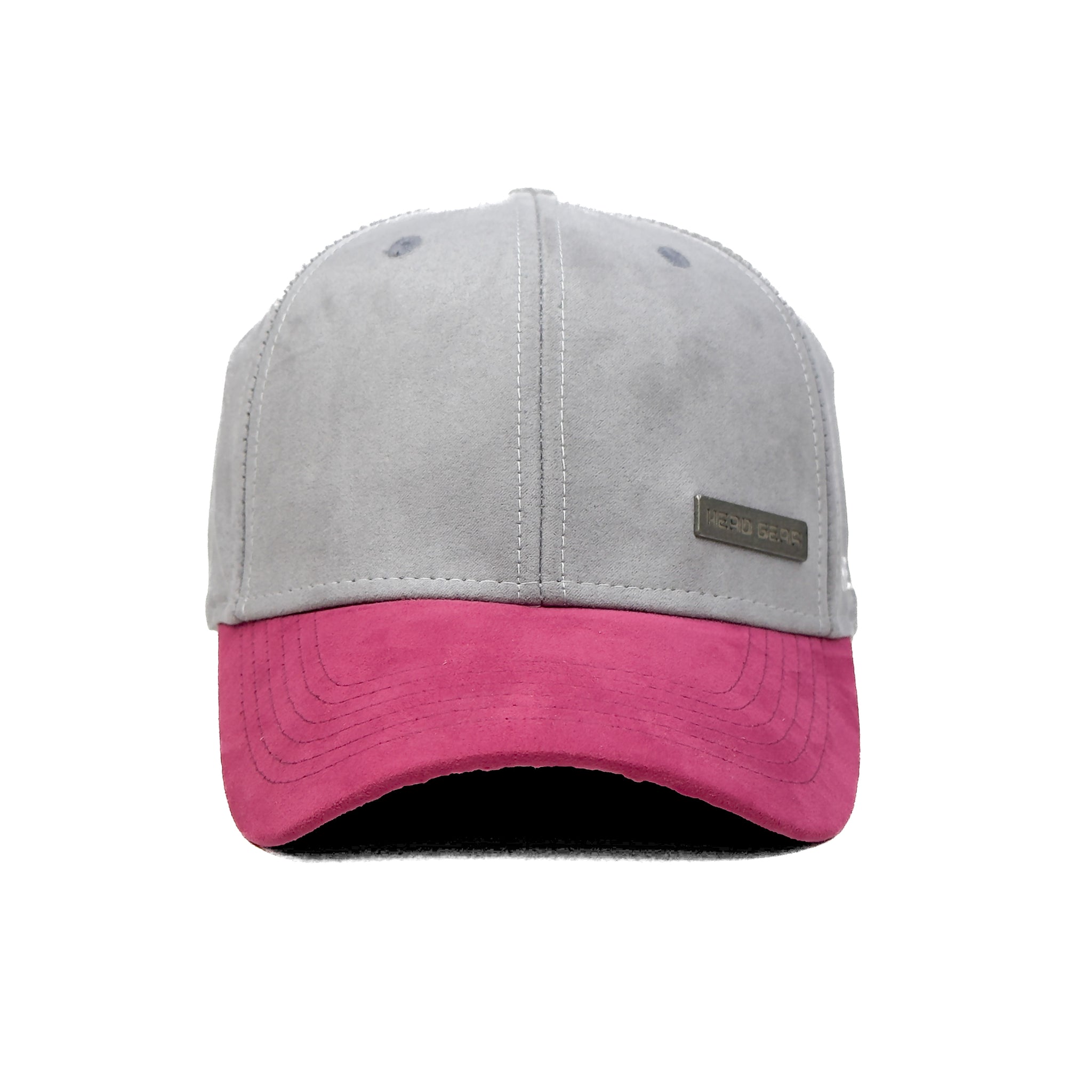 HEAD GEAR GREY PINK DUAL TONE RUSTIC METAL CAP