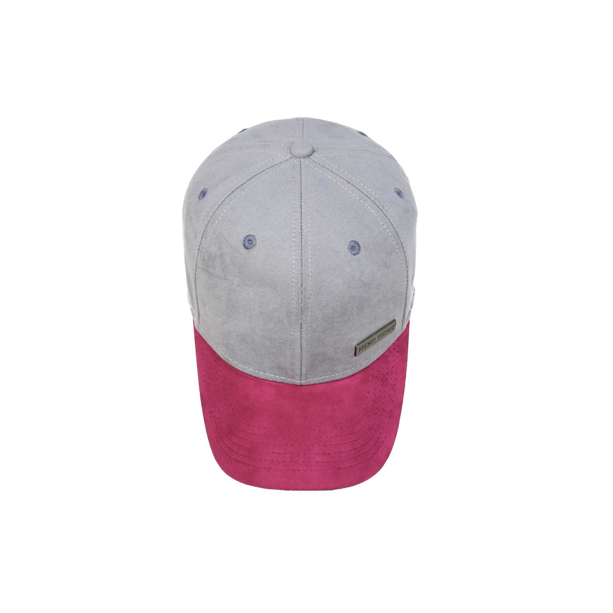 HEAD GEAR GREY PINK DUAL TONE RUSTIC METAL CAP