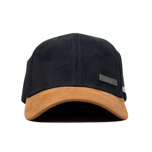 HEAD GEAR BLACK BROWN DUAL TONE RUSTIC METAL CAP