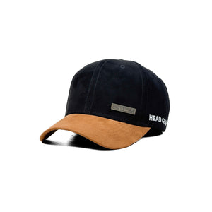 HEAD GEAR BLACK BROWN DUAL TONE RUSTIC METAL CAP