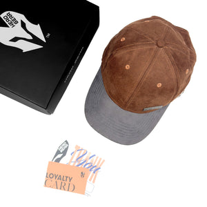 HEAD GEAR CHOCOLATE GREY DUAL TONE RUSTIC METAL CAP