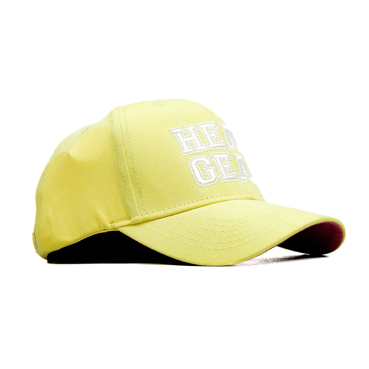 HEAD GEAR LIGHT YELLOW COLLEGE CAP