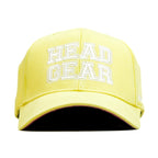 HEAD GEAR LIGHT YELLOW COLLEGE CAP