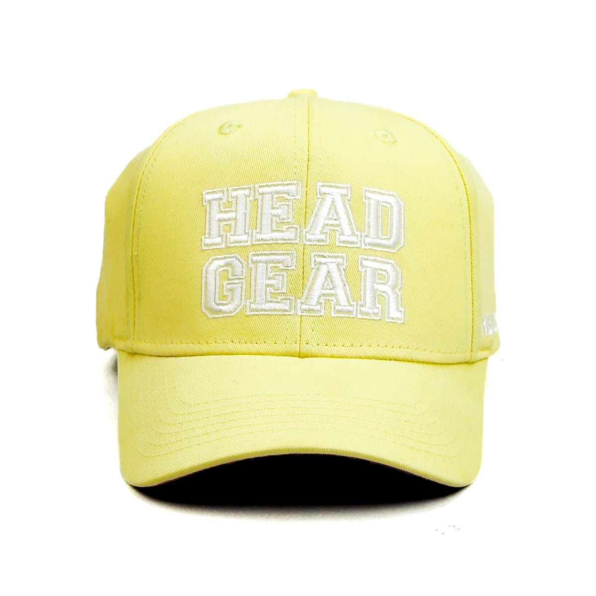HEAD GEAR LIGHT YELLOW COLLEGE CAP