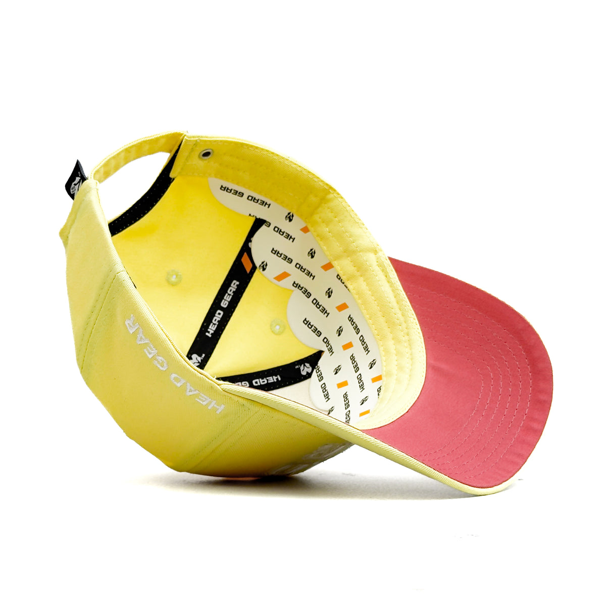 HEAD GEAR LIGHT YELLOW COLLEGE CAP