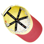 HEAD GEAR LIGHT YELLOW COLLEGE CAP