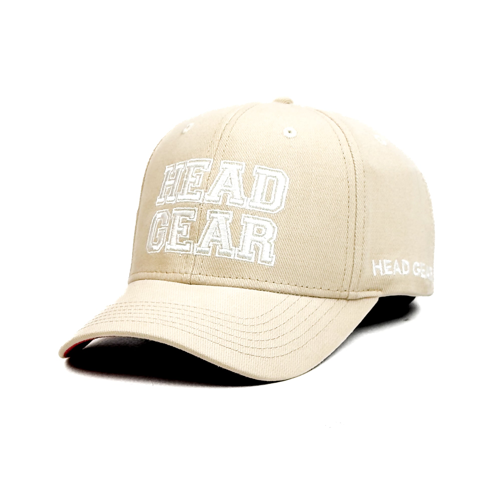 HEAD GEAR CREAME COLLEGE CAP