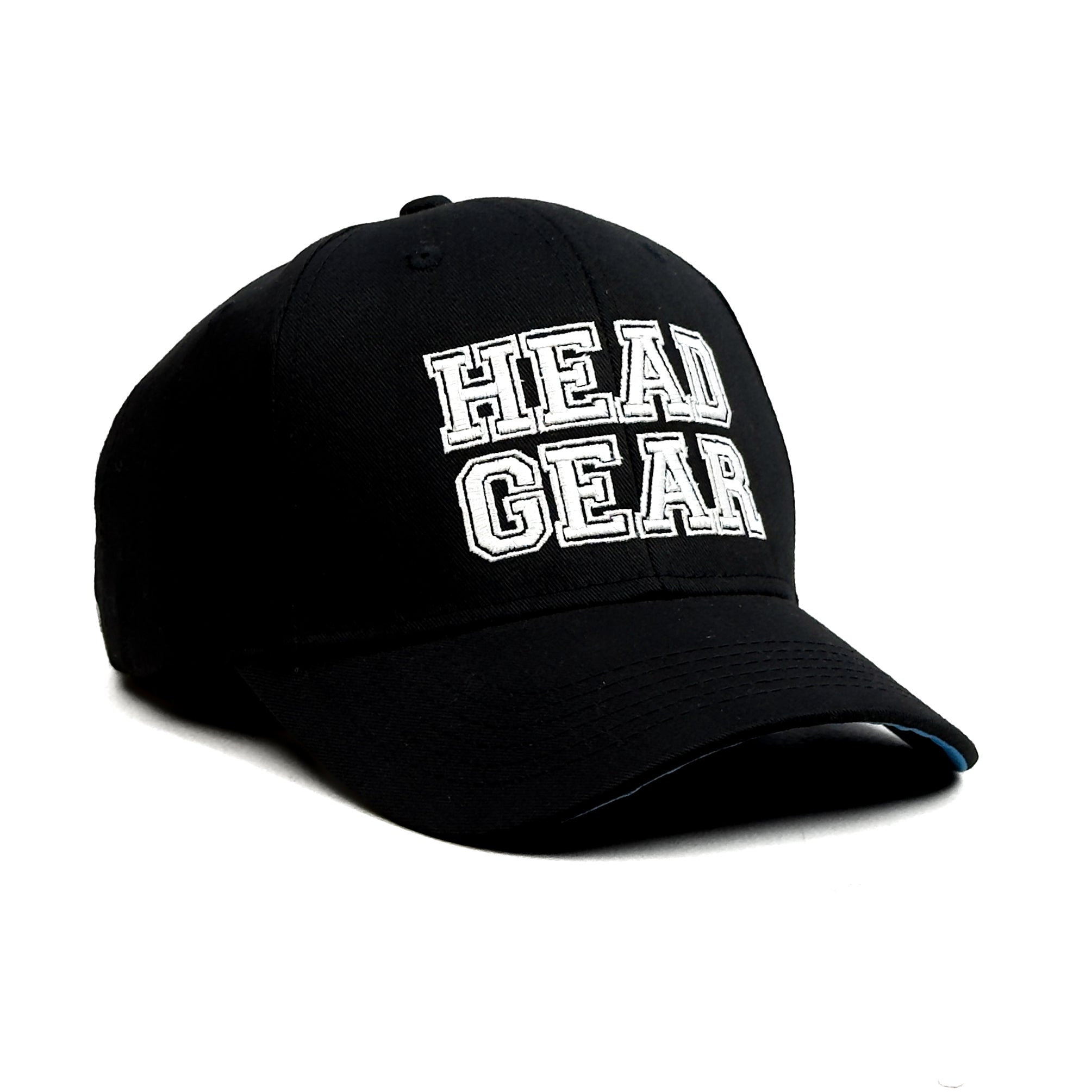 HEAD GEAR BLACK COLLEGE CAP