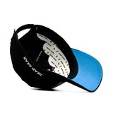 HEAD GEAR BLACK COLLEGE CAP
