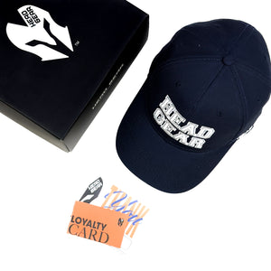 HEAD GEAR NAVY BLUE COLLEGE CAP