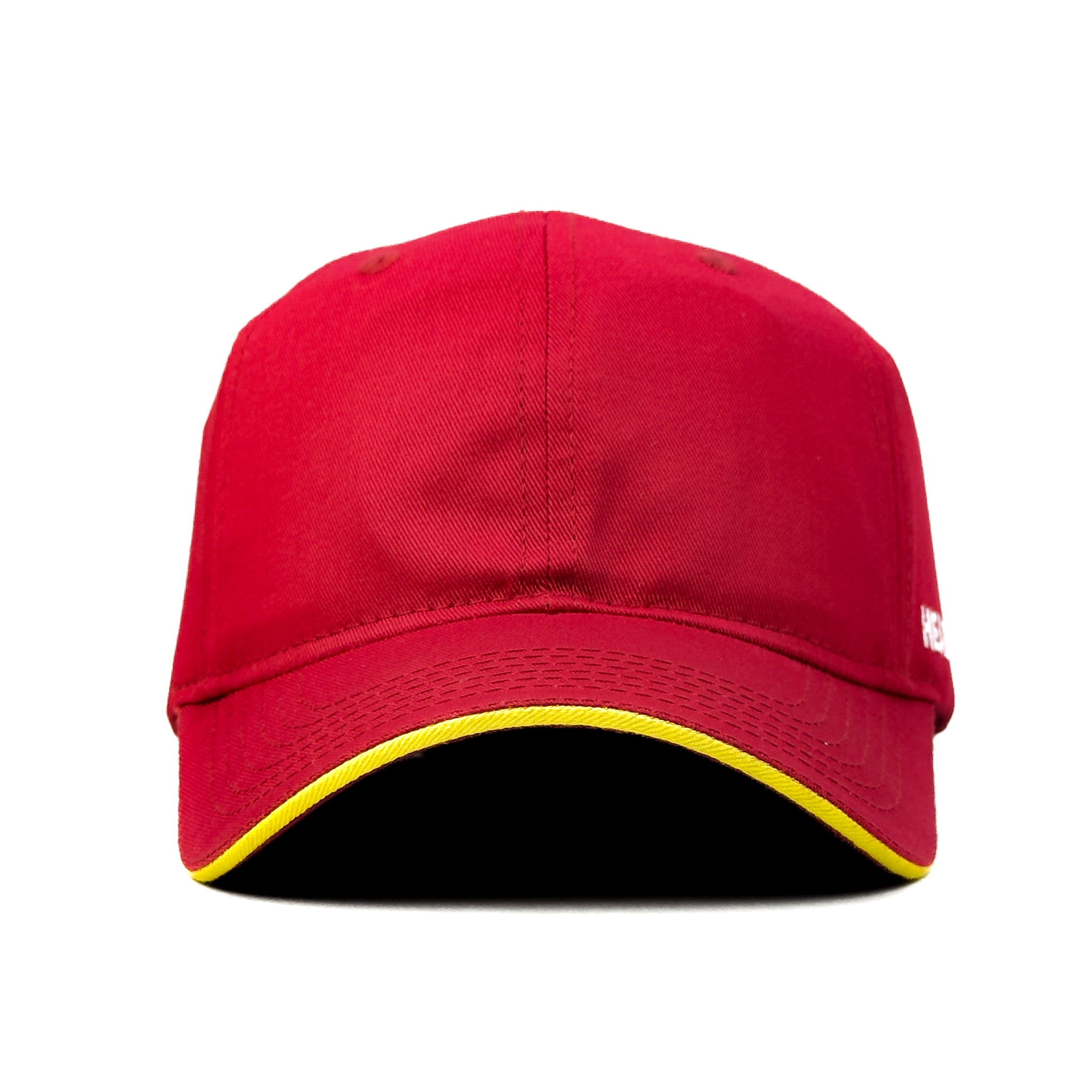 HEAD GEAR RED WITH YELLOW SANDWICH CAP
