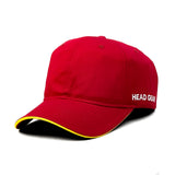 HEAD GEAR RED WITH YELLOW SANDWICH CAP