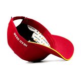 HEAD GEAR RED WITH YELLOW SANDWICH CAP