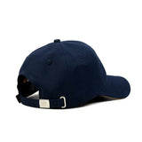HEAD GEAR NAVY BLUE WITH BROWN SANDWICH CAP