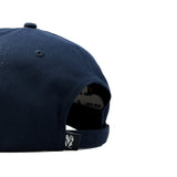 HEAD GEAR NAVY BLUE WITH BROWN SANDWICH CAP