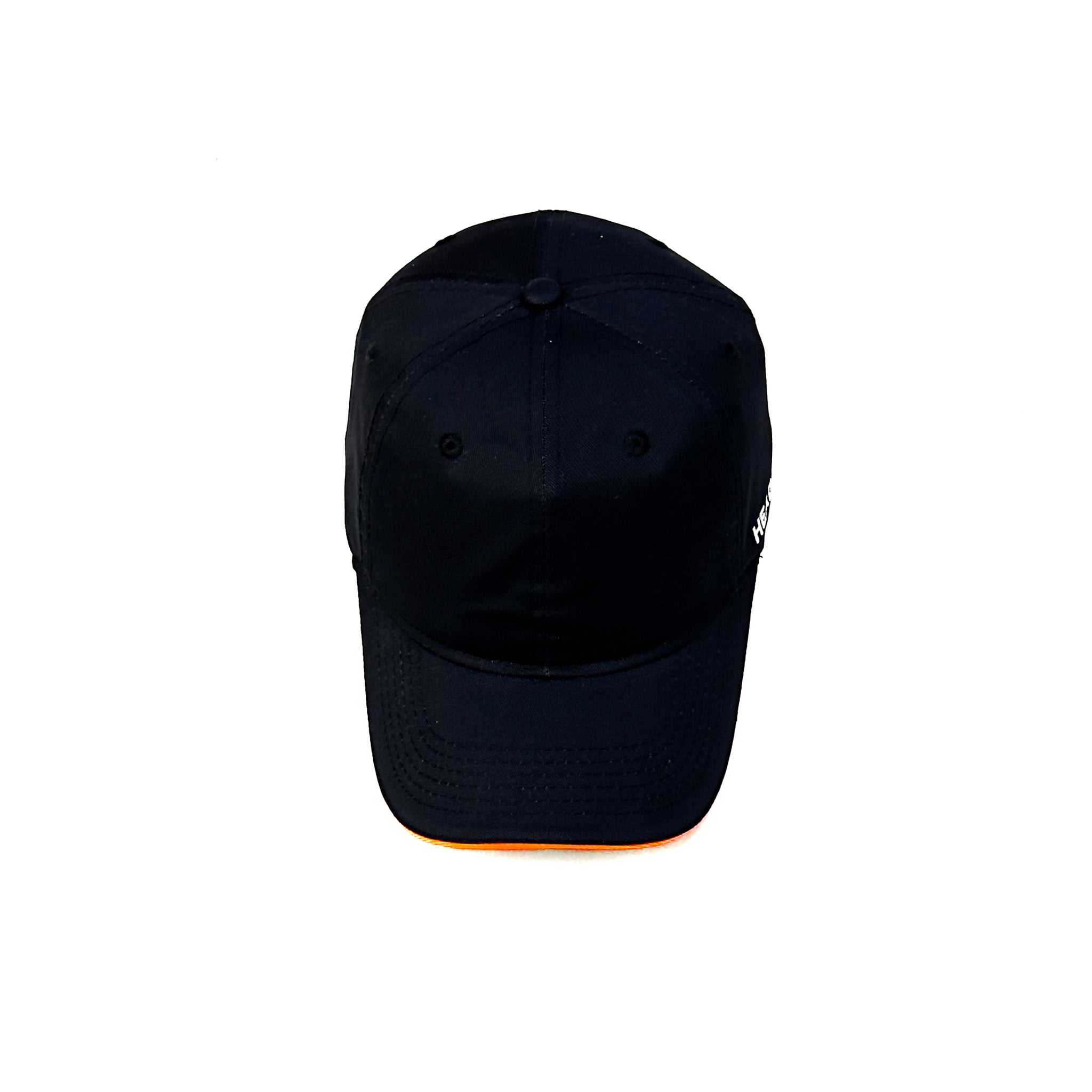 HEAD GEAR BLACK WITH ORANGE SANDWICH CAP