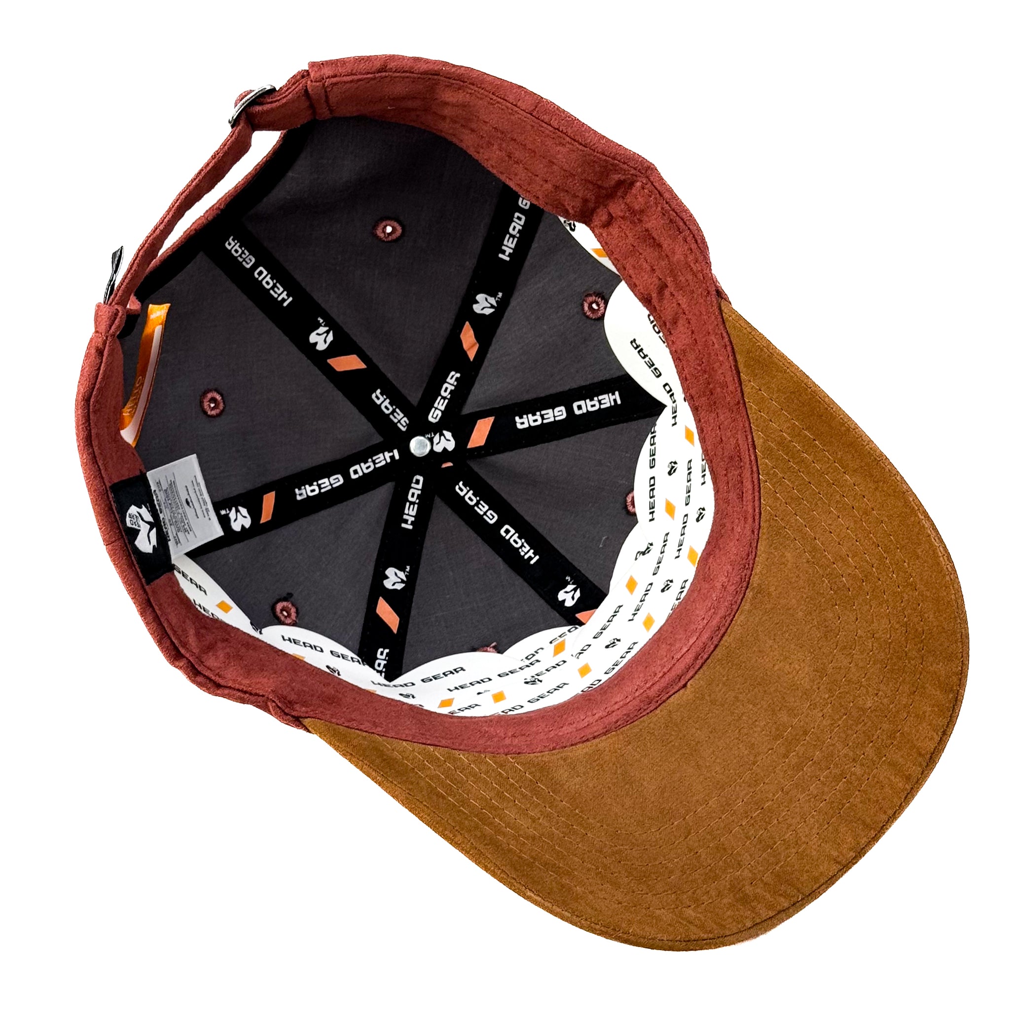 HEAD GEAR BURN RED BROWN DUAL TONE CAP